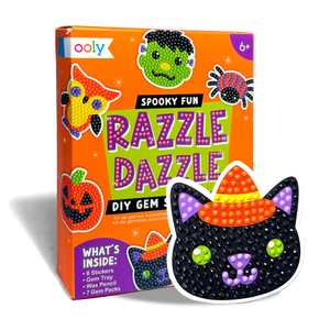 OOLY Mini Razzle Dazzle Spooky Fun DIY Gem Sticker Kit