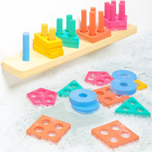 Tub Works Splash, Stack & Sort™ Shape Sorter & Stacking Toddler Bath Toy