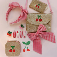 Rockahula Cherry Dreams Glitter Square Jewellery Box