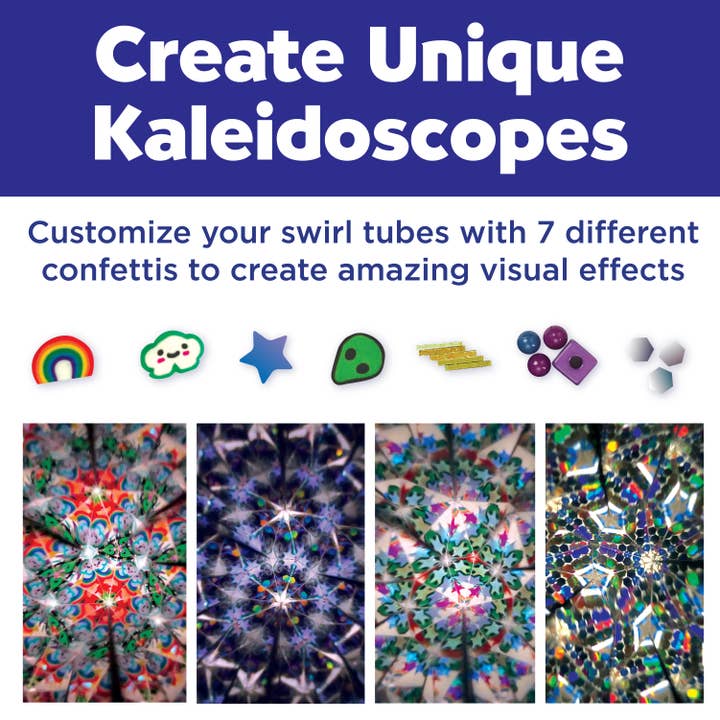 Faber-Castell Make Your Own Magic Swirl Kaleidoscope Craft Kit For Kids