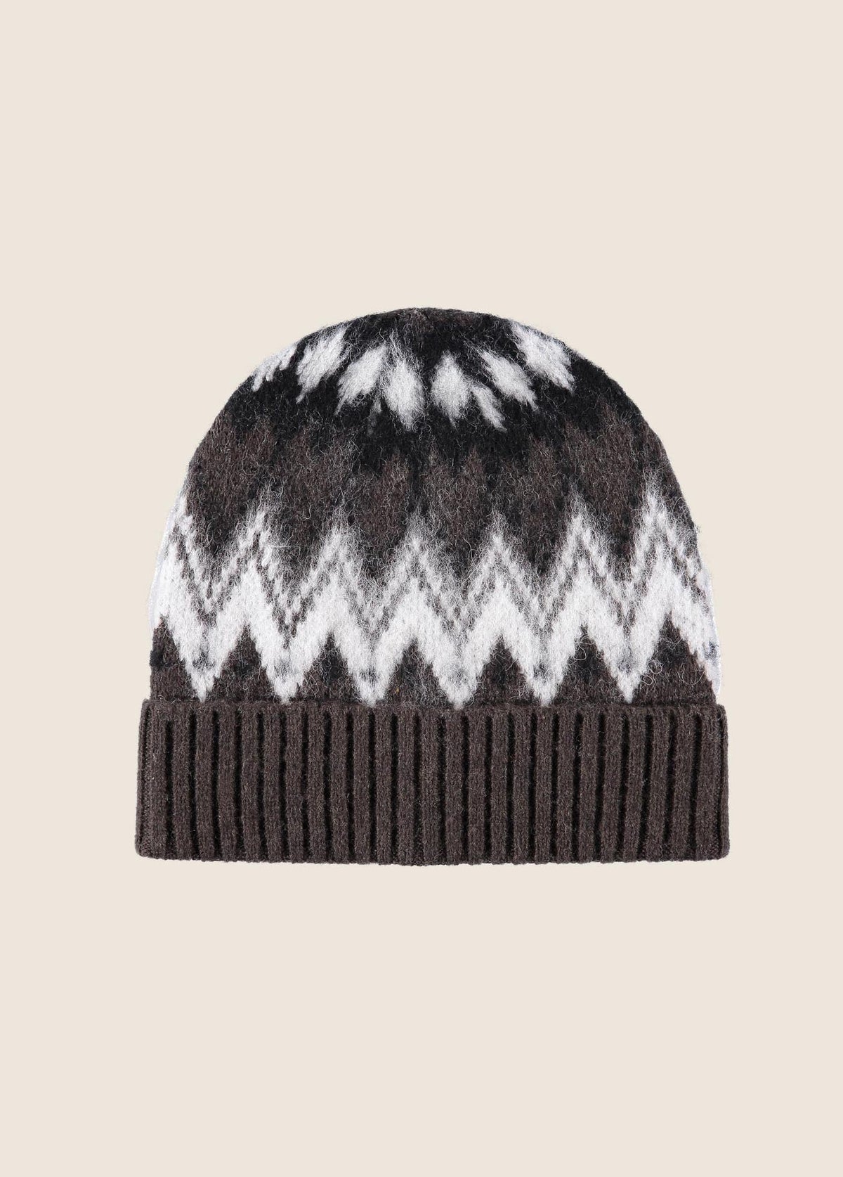 Favorite Daughter The Fairisle Beanie in Ganache