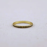 GoldFi 18k Gold Filled Colored Eternity Micro Cubic Zirconia Stone Ring