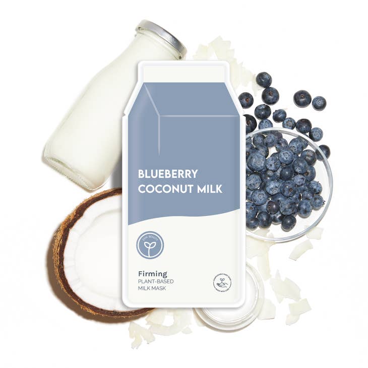 ESW Beauty Blueberry Coconut Milk Firming Plant-Based Milk Sheet Mask