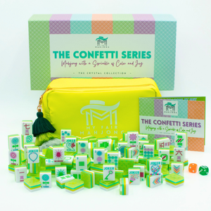My Fair Mahjong Crystal Confetti Lemon-Lime Mahjong Set