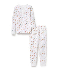 Petite Plume Children's Snug Fit Pajama Set in Yuletide Treats