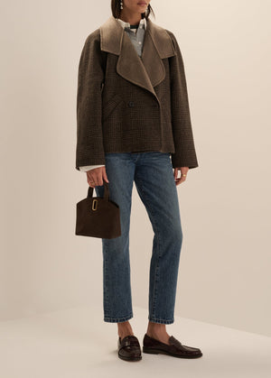 Favorite Daughter The Cameron Coat in Ganache Houndstooth