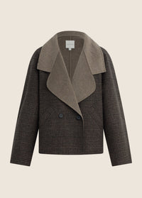 Favorite Daughter The Cameron Coat in Ganache Houndstooth