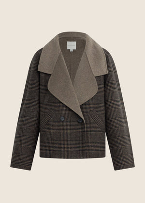Favorite Daughter The Cameron Coat in Ganache Houndstooth