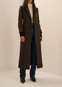 Favorite Daughter The City Coat in Ganache Houndstooth