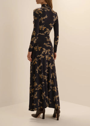Favorite Daughter Lucia Dress in Navy Vine Floral