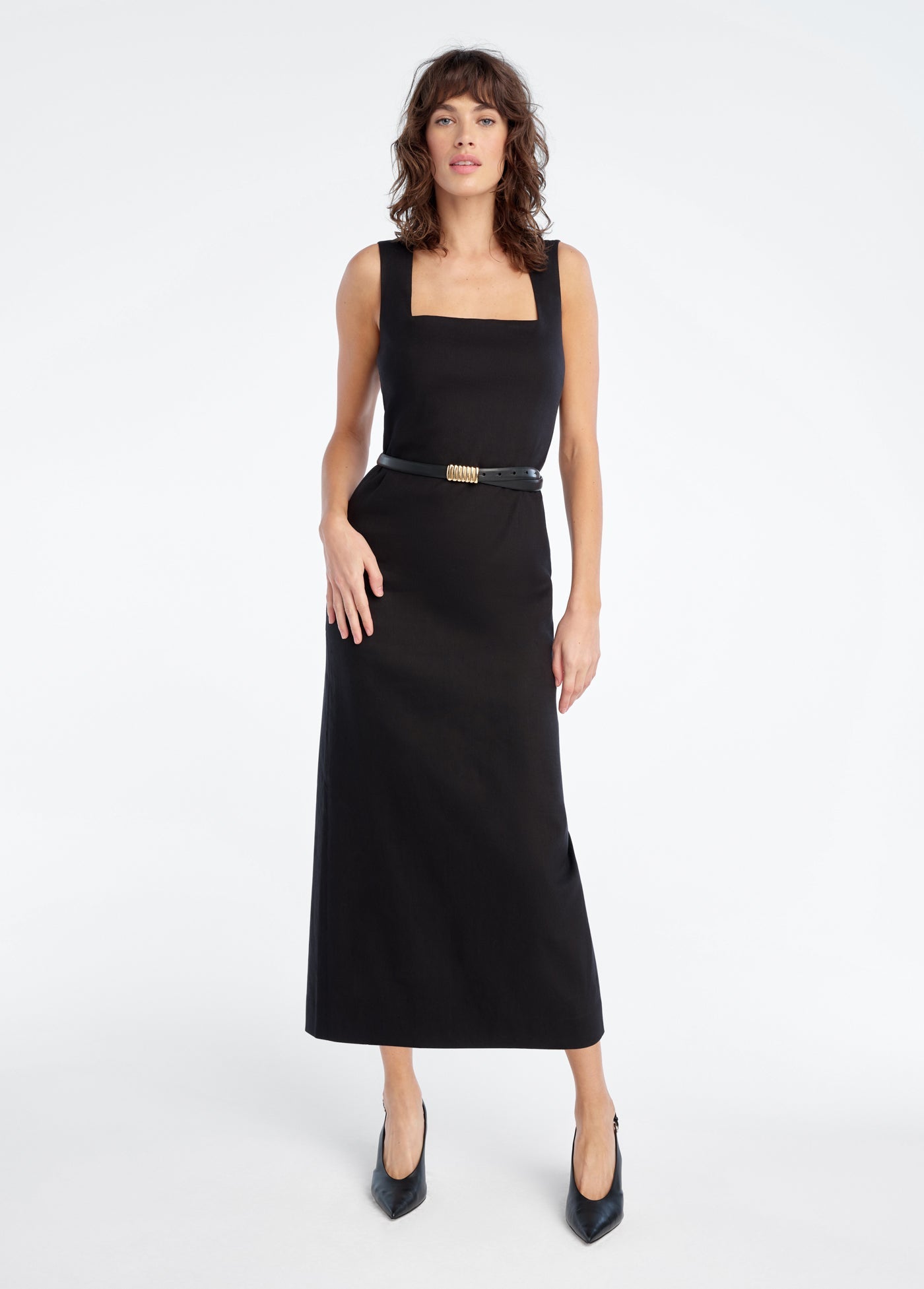 Favorite Daughter The Perfect Opportunity Linen Dress Black / 6 Favorite Daughter The Perfect Opportunity Linen Dress Black / 6