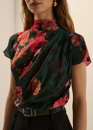 Favorite Daughter The Graceful Top in Gemstone Floral