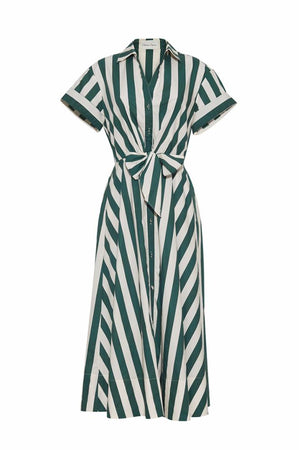Green White Stripe