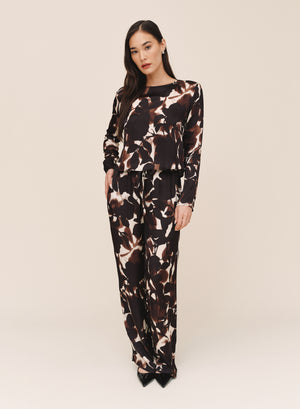 B20177-L48-304 - LONG SLEEVE BUTTON BACK TOP