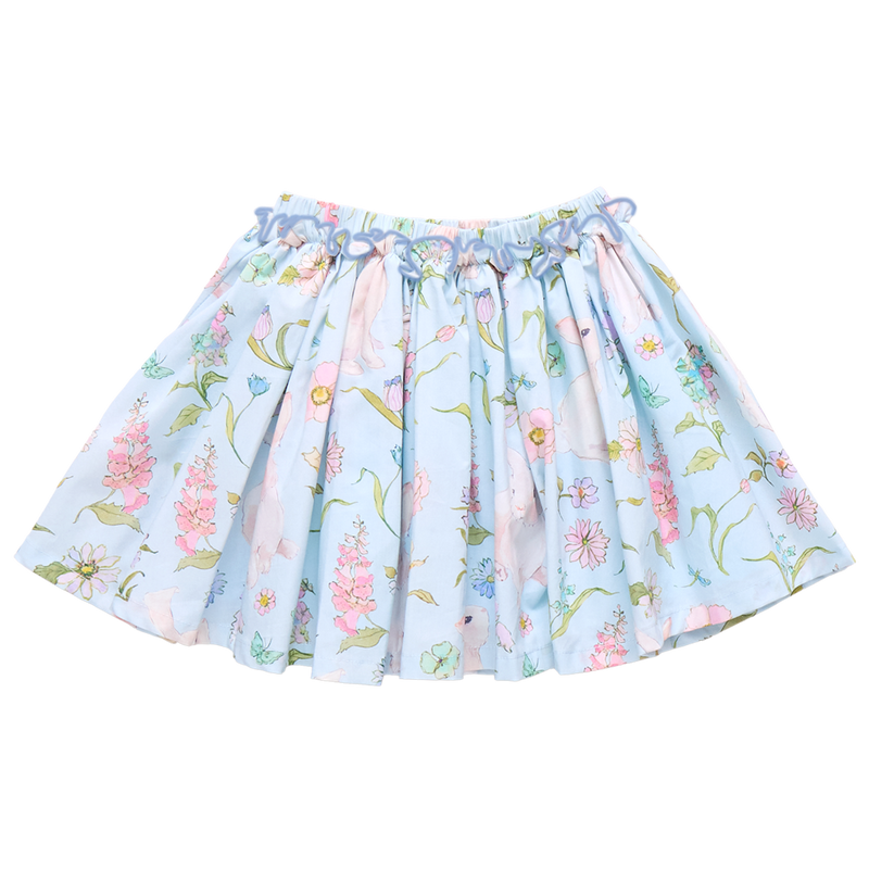 Pink Chicken Gianna Skirt in Botanical Bunnies