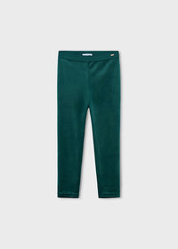 Mayoral Velvet Leggings in Water Lily