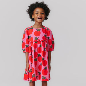 Pink Chicken Rowan Dress in Pink Apples