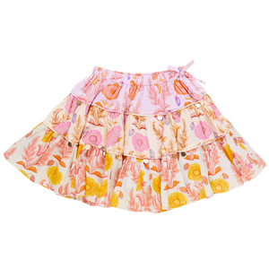 Pink Chicken Allie Skirt in Gilded Floral Mix
