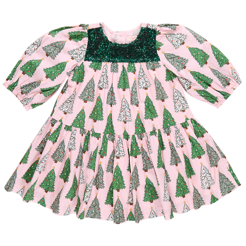 Pink Chicken Fiona Dress in Pink Trees