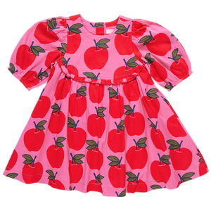 Pink Chicken Rowan Dress in Pink Apples