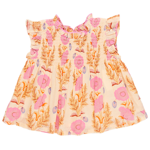 Pink Chicken Stevie Top in Pink Gilded Floral