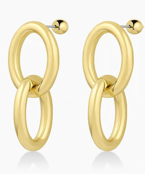 Gorjana Lou Drop Earrings in Gold