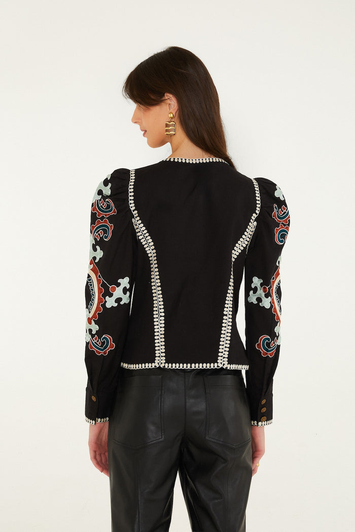 FANTASY MULTICOLOR LONG SLEEVE TOP