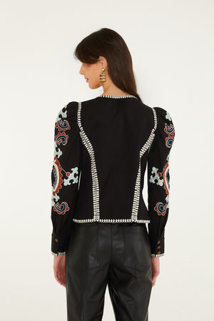 FANTASY MULTICOLOR LONG SLEEVE TOP