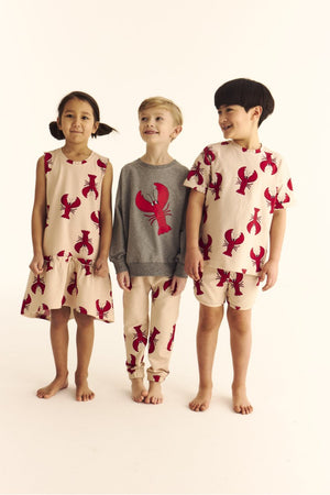 Dear Sophie Lobster Print Sporty Short