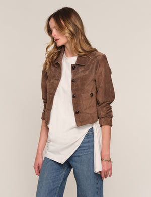 Heartloom Benly Suede Jacket in Mink