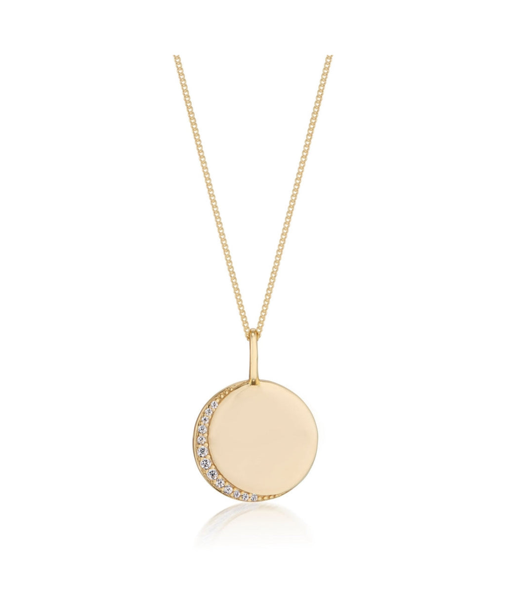 Elli Parr Layne Alice Gold Disc Pendant