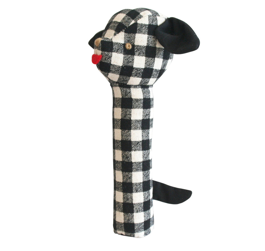 Alimrose Squeaker in Black Checked Puppy