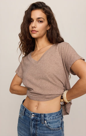 Z Supply Nomad Tee in Heather Ash