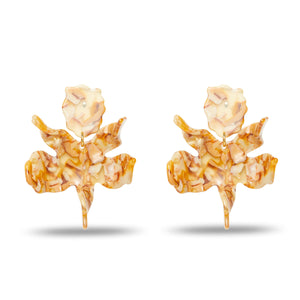 Lele Sadoughi Dandelion Paper Lily Earrings
