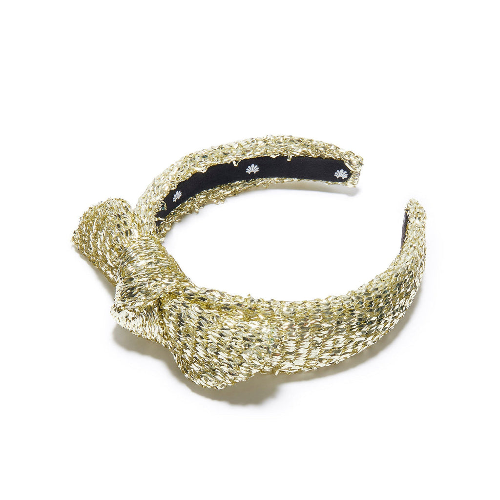 Lele Sadoughi Kids Gold Knotted Tinsel Headband