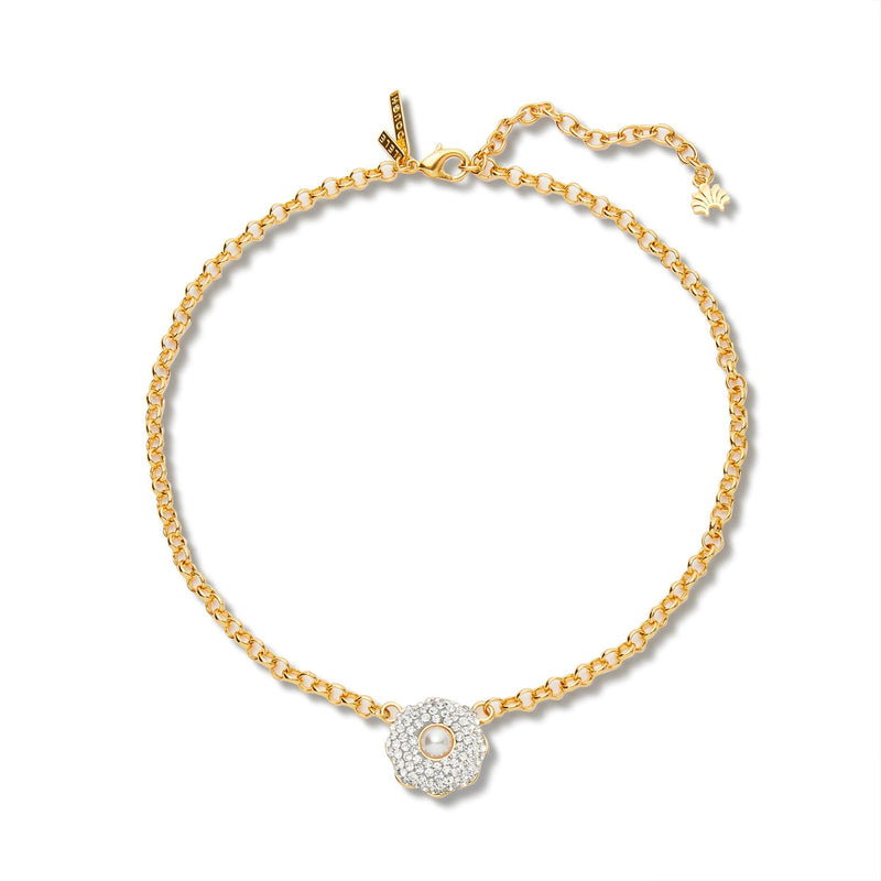 Lele Sadoughi Star Flower Pendant Necklace