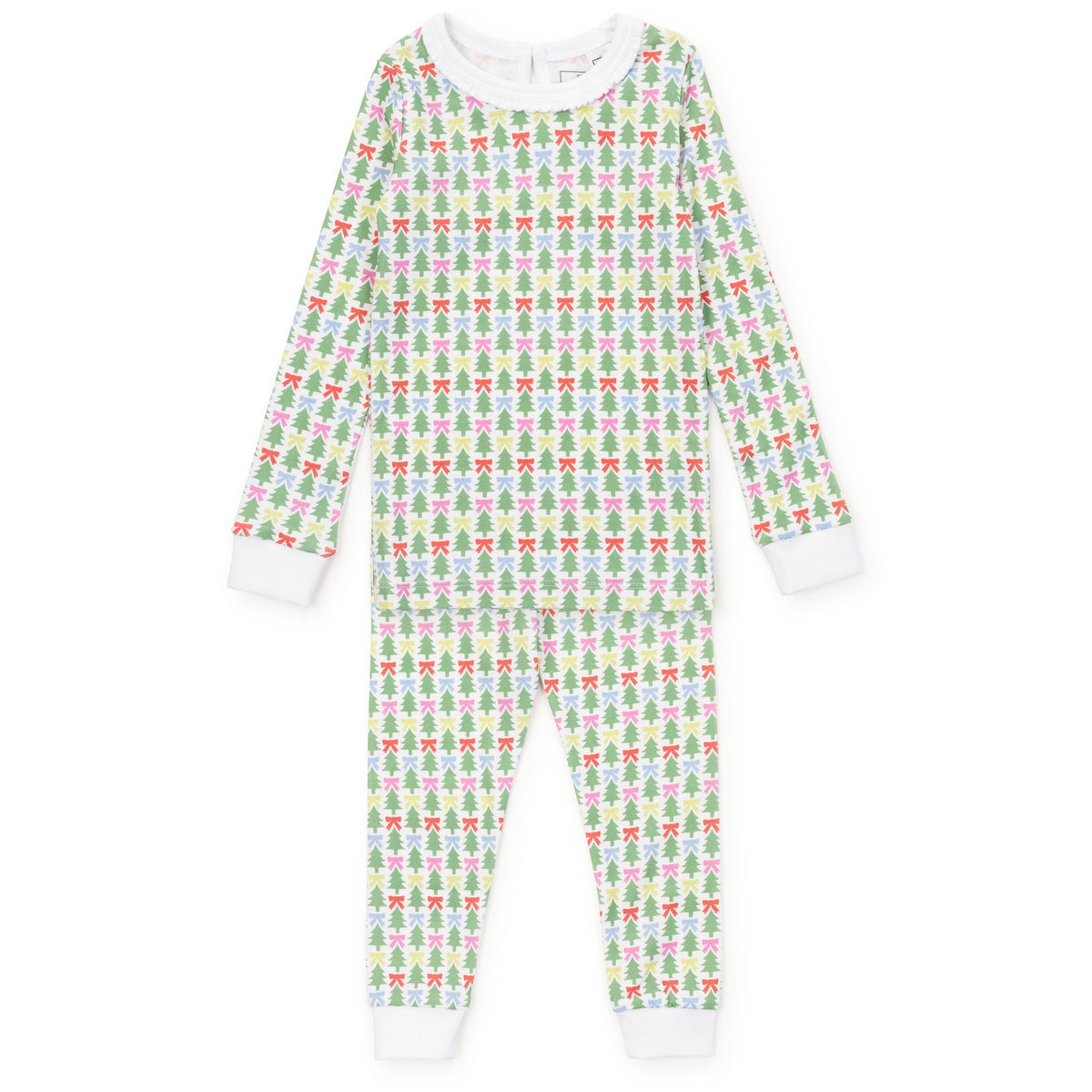 Lila + Hayes Ava Pajama Set in Tree Topper Bows