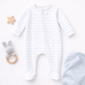 Magnolia Baby Zip Footie in Little Brother