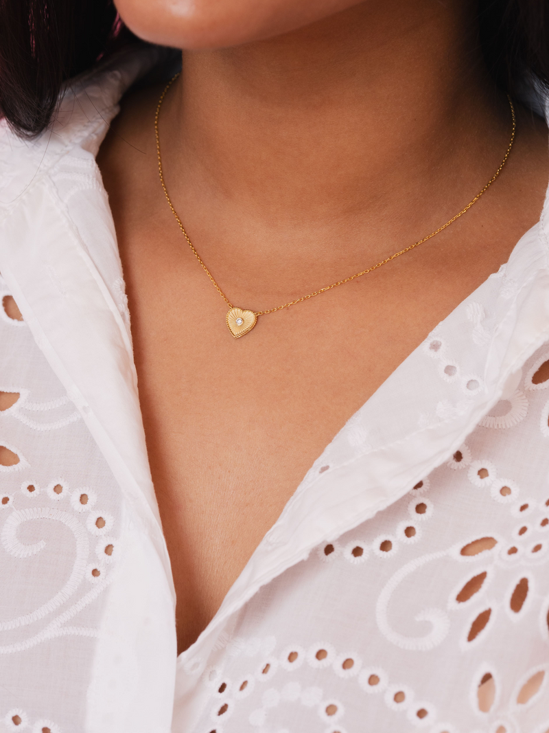 LeMel Liv Heart Necklace