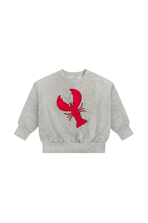 Dear Sophie Lobster Sweatshirt in Grey