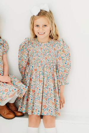 Maddie & Connor Kendall Smocked Dress in Floral