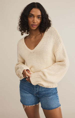 Z Supply Vida Sweater in Sea Salt