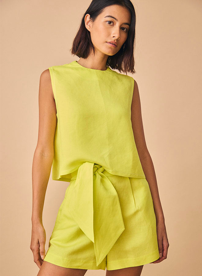 Hunter Bell Manning Top in Lime