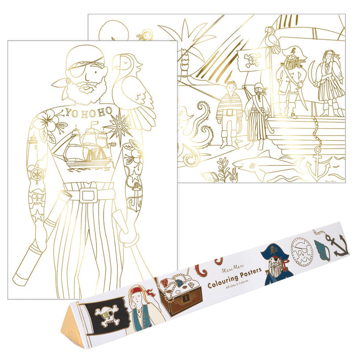 Meri Meri Pirate Coloring Posters