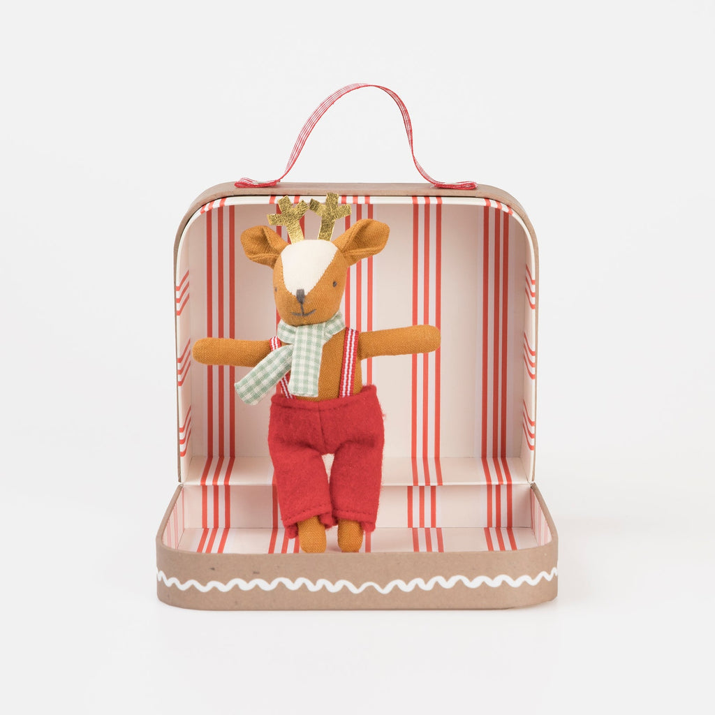 Meri Meri Reindeer Mini Doll and Suitcase