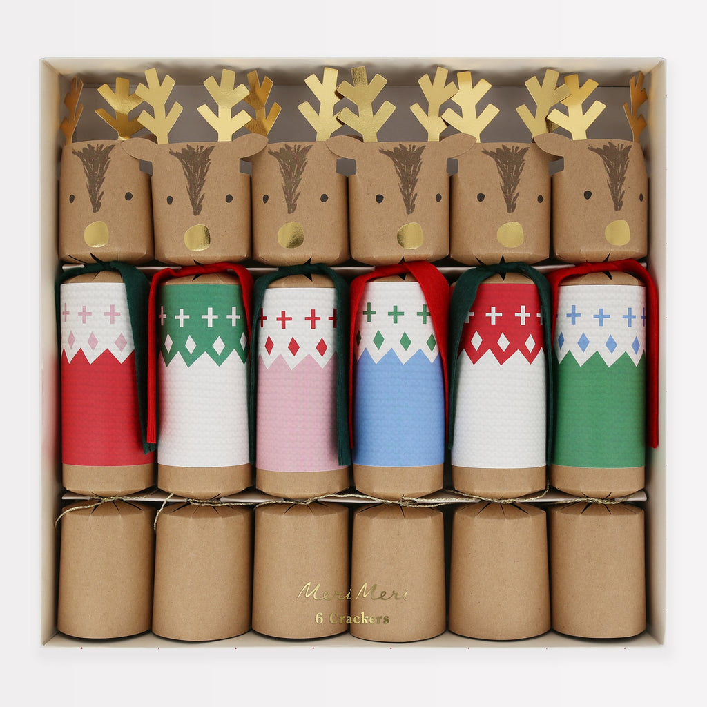 Meri Meri Woodland Jumper Reindeer Crackers