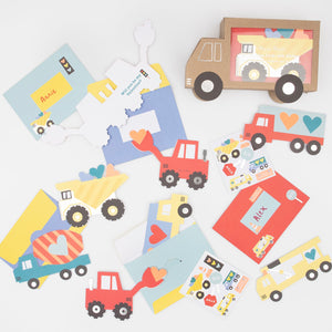 Meri Meri Truck Valentine's Card Set