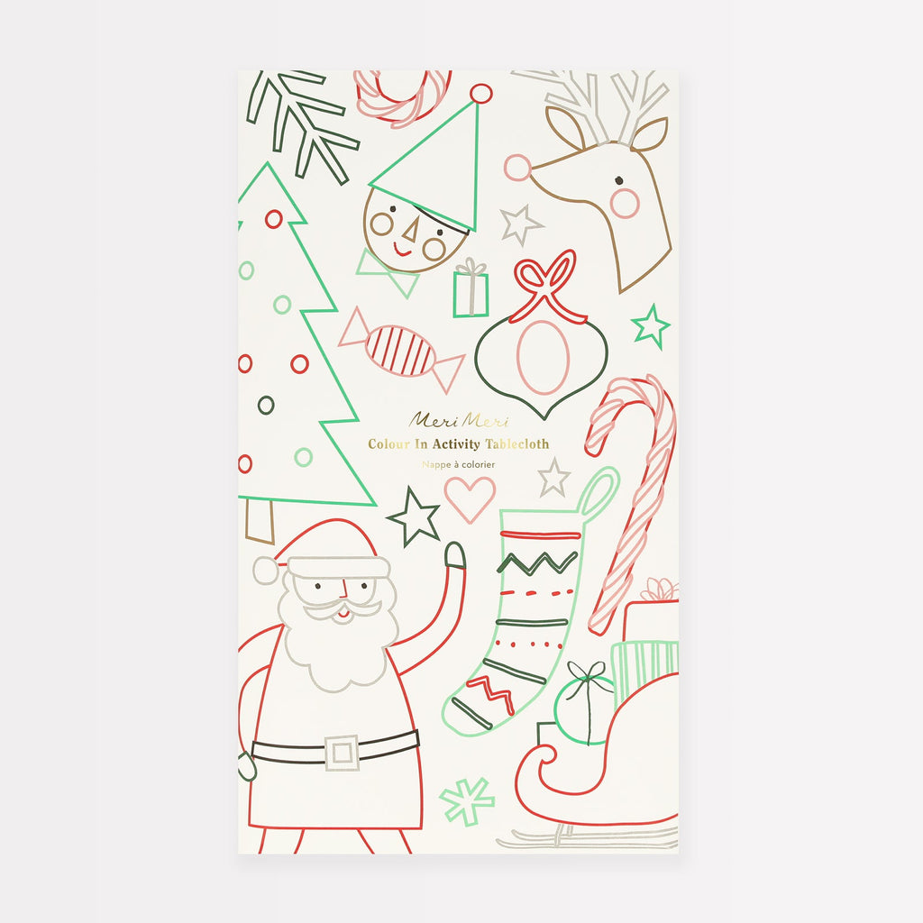 Meri Meri Christmas Color-In Activity Tablecloth