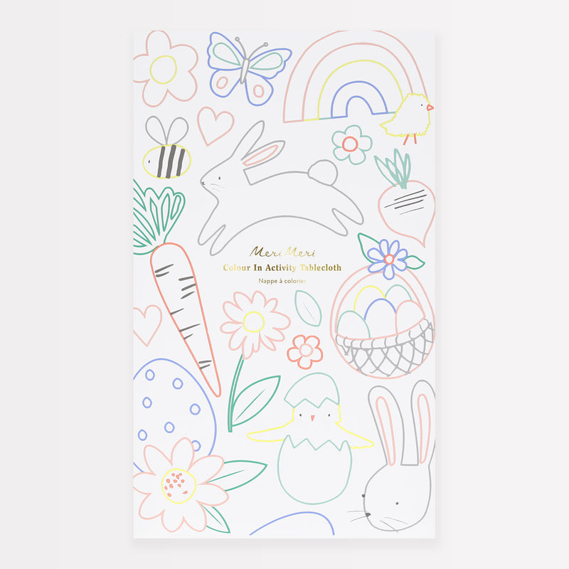 Meri Meri Easter Color-in Activity Tablecloth