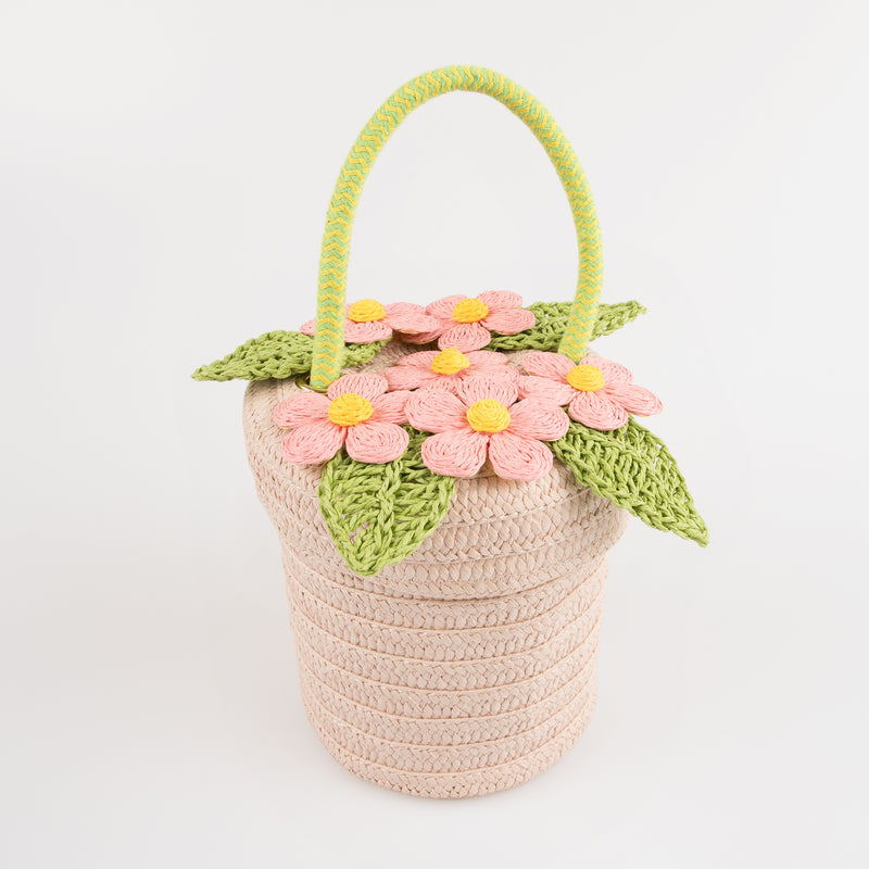 Meri Meri Flower Pot Basket Bag